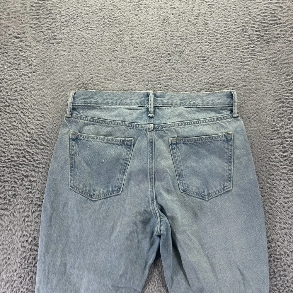 Old Navy Built-In Tough Jeans Mens 34x30 Blue Cotton Denim Tapered Distressed